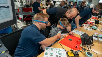Lötprojekt in der Lehrwerkstatt Horb