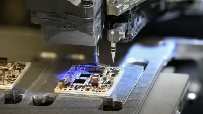 Elektronisches Steuergerät während des Fertigungsprozesses