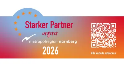 Badge für Partner für Metropolregion Nürnberg