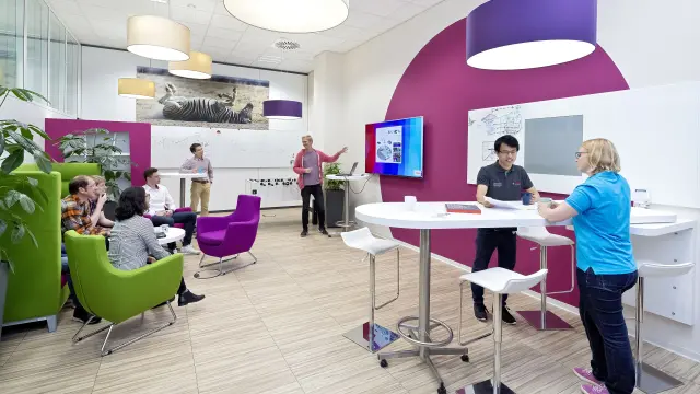 Arbeiten in kreativem Umfeld