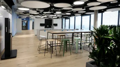 Blick in die Büro Küche
