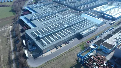 Luftaufnahme des Werk 7 auf dem Industriegebiet Gügling.