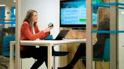 Isabelle bei der Arbeit