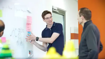 Michael mit seinem Kollegen