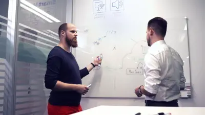 Stefan während der Arbeit
